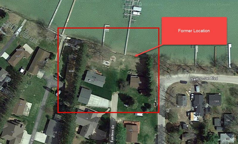 Beachside Motel - Aerial Map (newer photo)